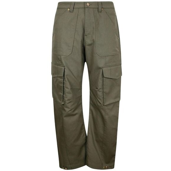 GOLDEN GOOSE Men's Durable Multi-Pocket Cargo Pants Men VERDE SCURO